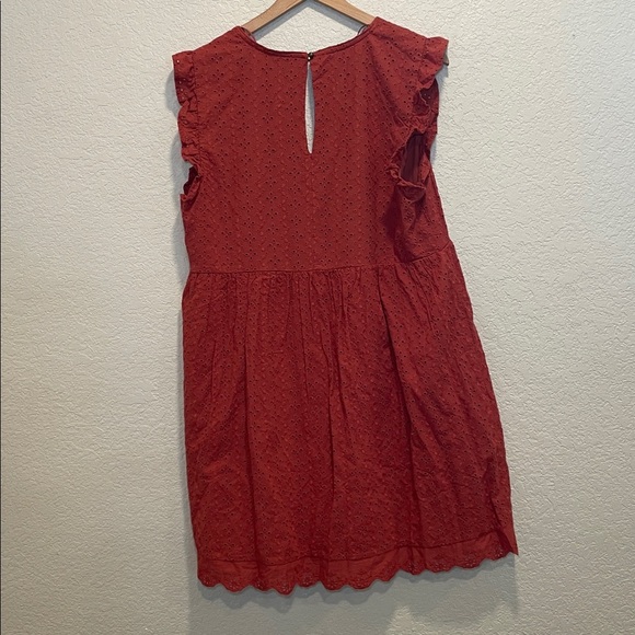 Knox Rose Terracotta Sleeveless Eyelet Dress Size Small NWT - Picture 7 of 8